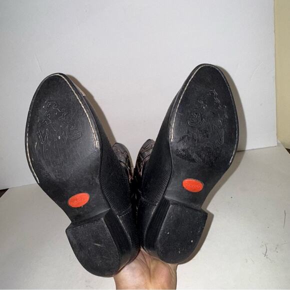 DURANGO classic western alligator skin style cowboy boots 3 - Picture 3 of 4